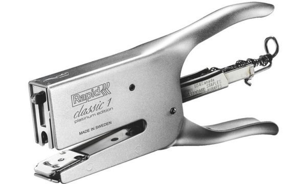 Image Rapid Heftzange Classic K1 - Platin um Edition, silber (58500251)