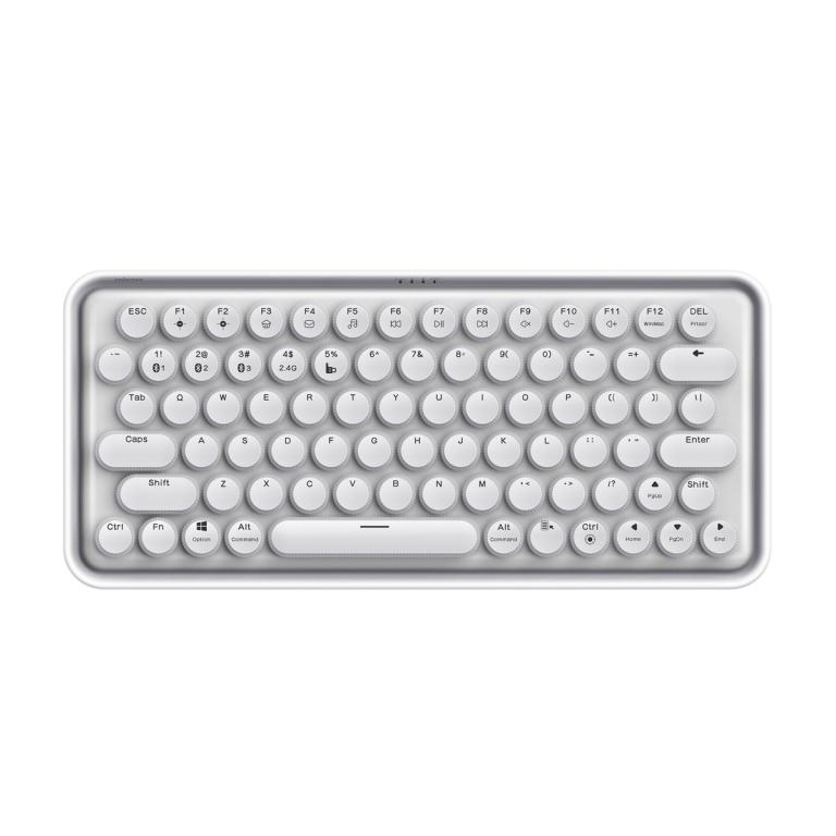 Image RAPOO Ralemo Pre 5 - Weiß (Drahtlose, ultraflache Multimodus-Tastatur, DE-Layou