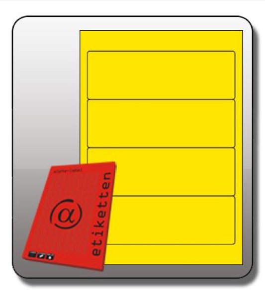Image Rückenschilder, SK kurz, breit, 190x61mm, gelb