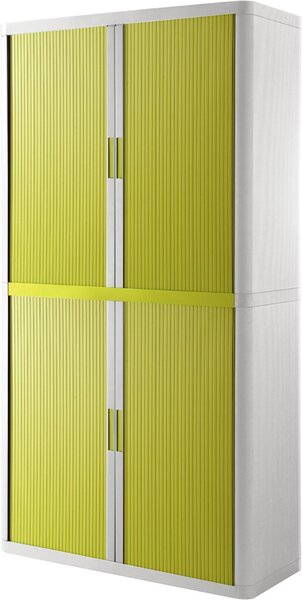 Image Rolladenschrank Stecksystem easyOffice weiss / grün 2m