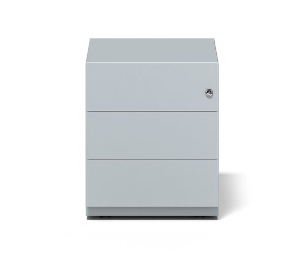 Image Rollcontainer Note geradliniges Design, grau