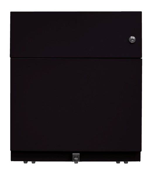 Image Rollcontainer Note geradliniges Design, schwarz