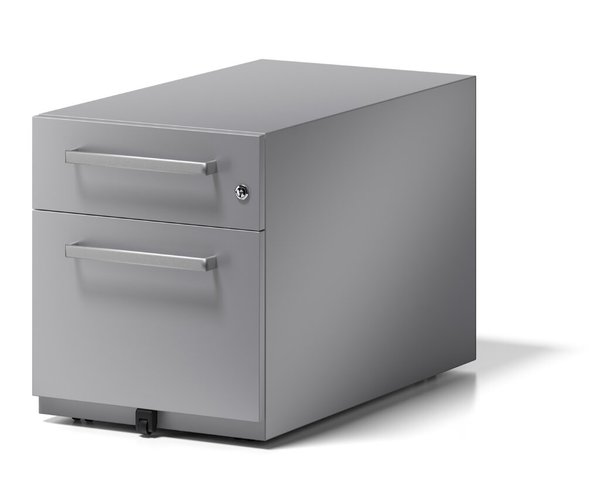 Image Rollcontainer Note mitGriff silber, 1 Universalschublade