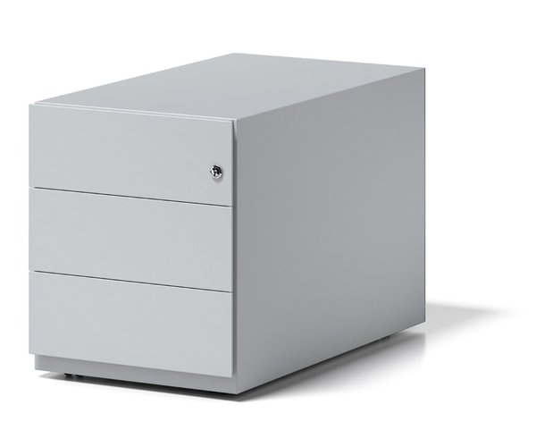 Image Rollcontainer Note mit Griffleiste lichtgrau, 3 Universalschubladen