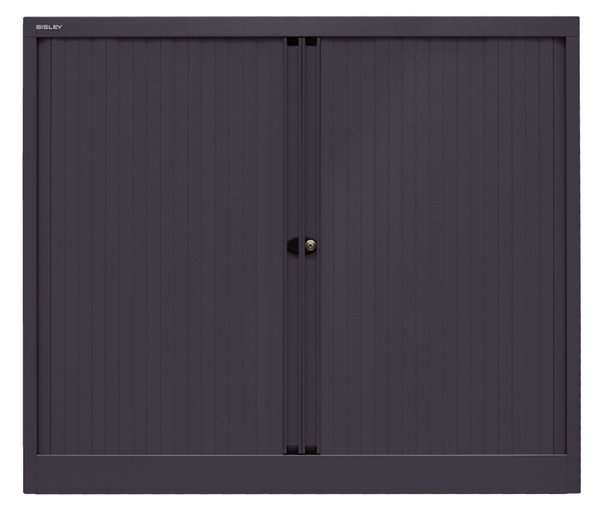 Image Rollladenschrank, 2 Fachböden, 2,5 Ordnerhöhen, schwarz