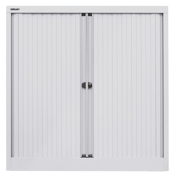 Image Rollladenschrank, 2 Fachböden, 2,5 Ordnerhöhen, lichtgrau