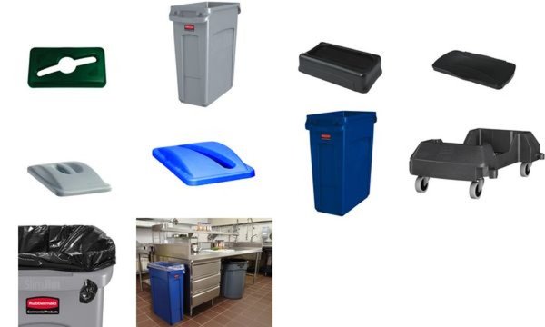 Image Rubbermaid Deckel Slim Jim mit Grif f, grau (71240010)