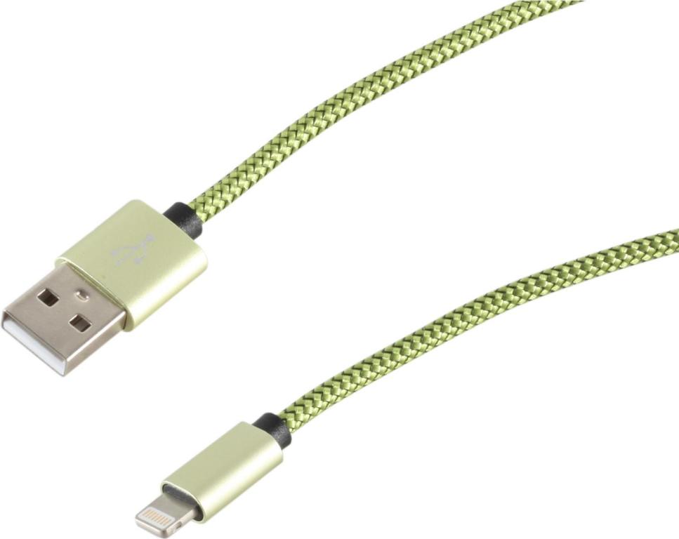 Image S-CONN 14-50111 0.9m USB A Lightning Grün Handykabel (14-50111)