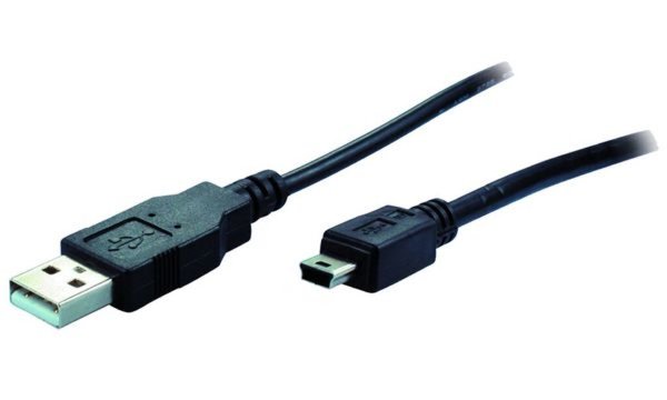Image S-CONN BASIC-S USB 2.0 Mini Kabel, 1,0 m USB-A Stecker - Mini USB-B Stecker, 5 