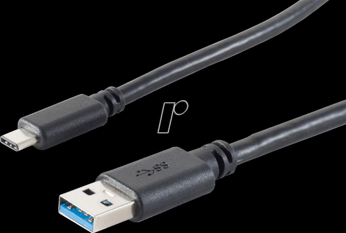 Image S-CONN shiverpeaks BS13-31045 USB Kabel 3 m 3.2 Gen 1 (3.1 Gen 1) USB A USB C S