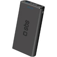 Image SBS Powerbank 10.000 mAh 2 USB 2.1 A, schwarz