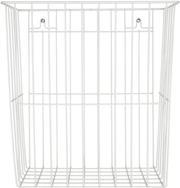 Image Abfallbehälter Metall 20l, weiß Wandmontage möglich,