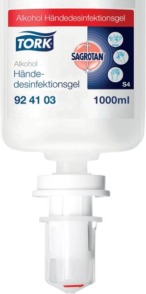 Image TORK SAGROTAN Händedesinfektionsgel Premium, 1.000 ml