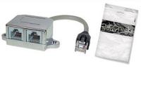Image SCONN shiverpeaks Cat.5e Cable sharing Adapter 0,1 m Tel./Eth.