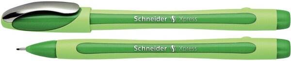Image Fineliner Xpress 0,8mm grün gummierter Schaft, Schaftfarbe