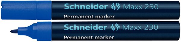 Image Schneider Permanentmarker 230 Rundspitze 1-3mm, blau