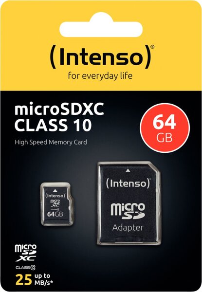 Image SD MicroSD Card 64GB SDXC Class10