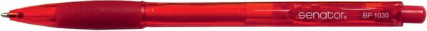Image Senator Druckkugelschreiber rot transp. Gehäuse, Strichstärke: M