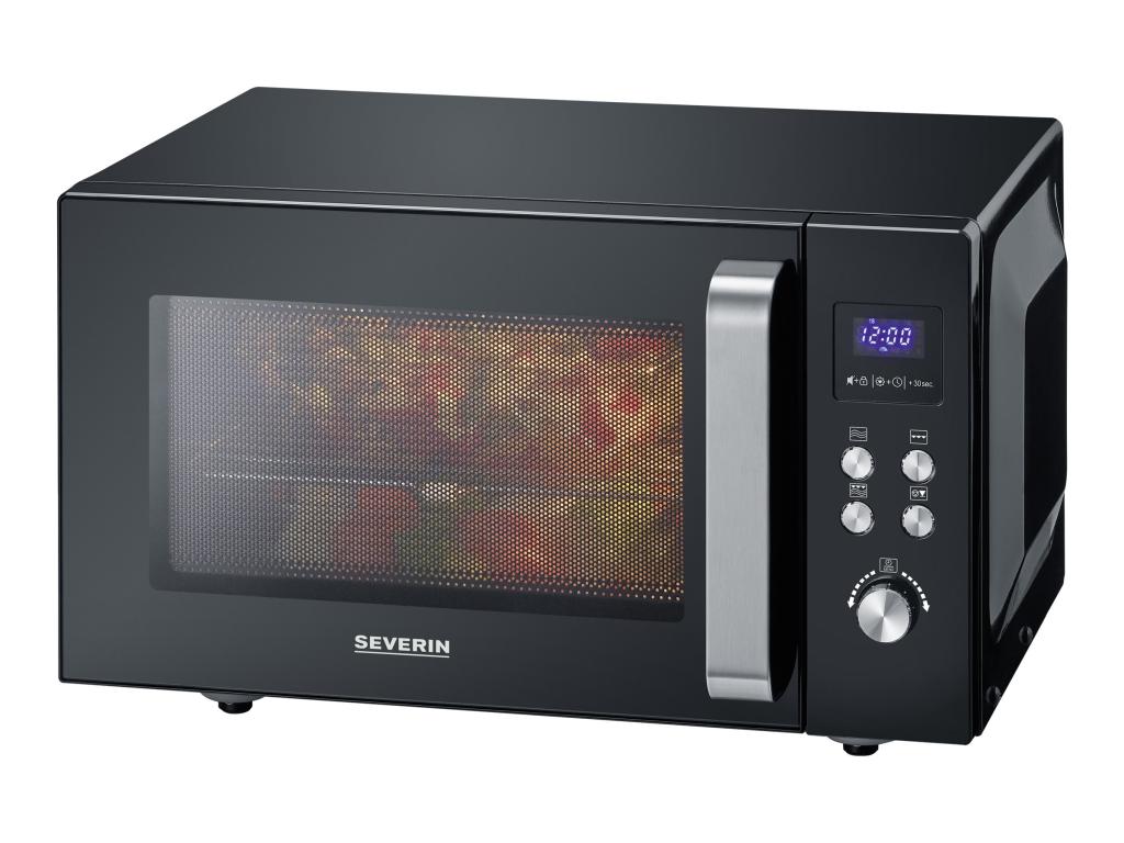 Image SEVERIN MW7763 Mikrowelle 2-in-1 schwarz