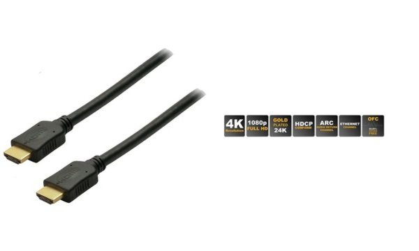 Image SHIVERPEAKS BASIC-S - HDMI mit Ethernetkabel - HDMI (M) bis HDMI (M) - 2,0m - a