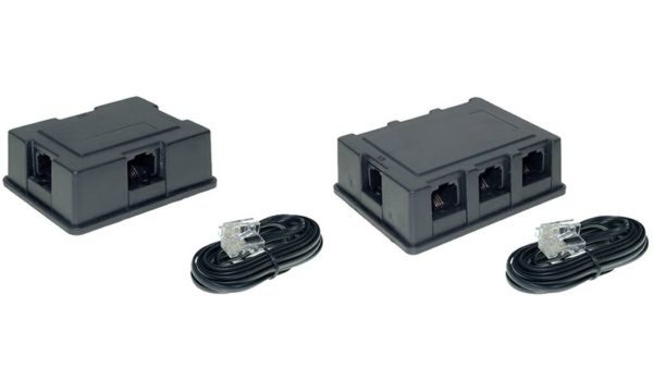 Image SHIVERPEAKS BASIC-S ISDN Verteilerbox, 6-fach 3.0 m Anschlusskabel, 8-Positione
