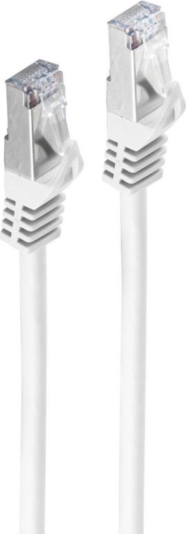 Image SHIVERPEAKS RJ45 Patchkabel S/FTP PIMF Cat.7 weiss 1,0m