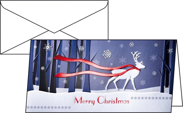 Image SIGEL Christmas Card Winters Eve - Hochglanzgrußkarten + Briefumschläge - DIN l