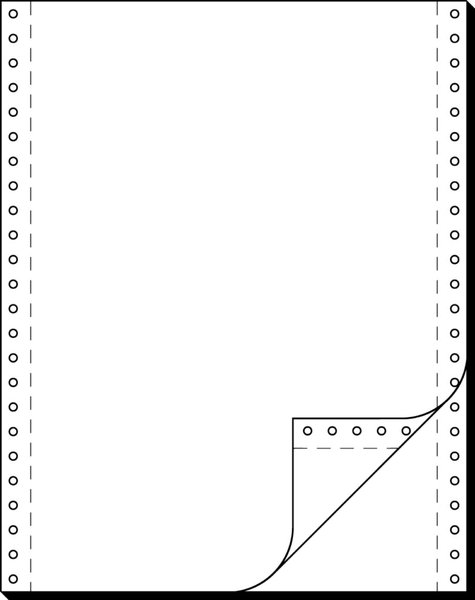 Image SIGEL Computer Paper - Perforiertes Papier ohne Kohlenstoff - 305 x 240 mm - 60