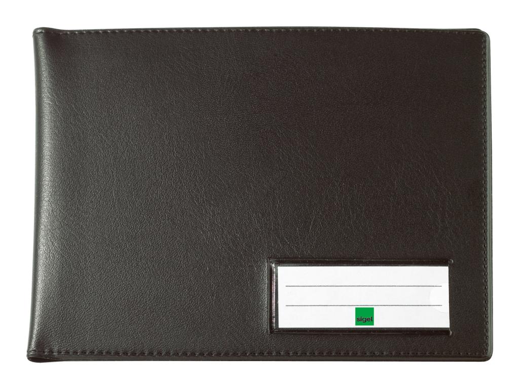 Image SIGEL Einband für Formularbuch, DIN A6 quer, in Lederoptik zur sauberen und sic