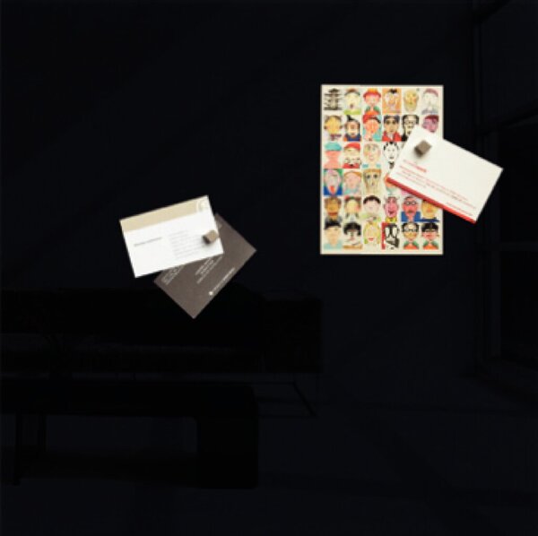 Image SIGEL Glas-Magnetboard artverum®, schwarz, 48 x 48 cm Sigel GL110