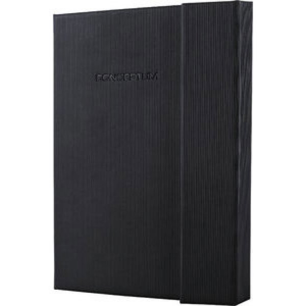 Image SIGEL Notizbuch CONCEPTUM®, schwarz, Hardcover, kariert, ähnlich A5, Magnetvers