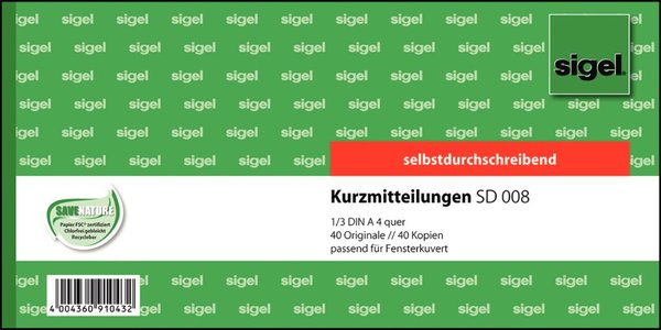 Image SIGEL SD008 Geschäftsformular (SD008)