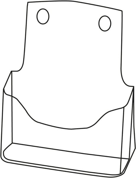 Image SIGEL Tisch-Prospekthalter, Acryl, DIN A5, mit 1 Fach glasklar, Fülltiefe: 30 m