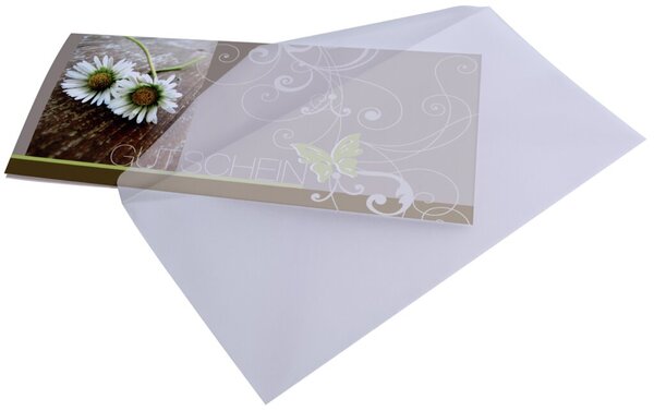 Image SIGEL Umschlag, C5, transparent, gummiert, 100 g/qm Spezialpapier, Inhalt: 25 S