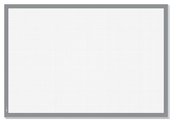 Image Papier-Schreibunterlage Squared 80g kariert, weiß/grau, 595 x 410 mm