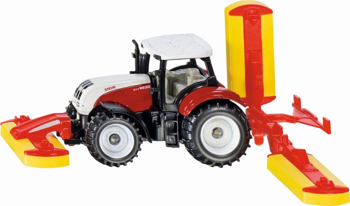 Image SIKU Steyr m. Pöttinger Mähwerkskombinat, Nr: 1672