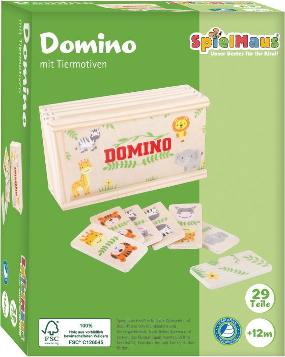 Image SMH Domino mit Tiermotiven, 28 Teile, Nr: 60531498