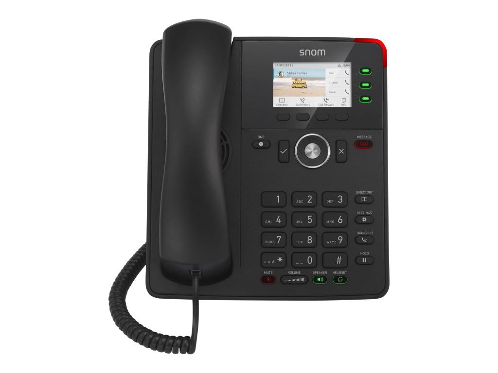 Image SNOM TECHNOLOGY D717 VoIP Desk Telefon, schwarz