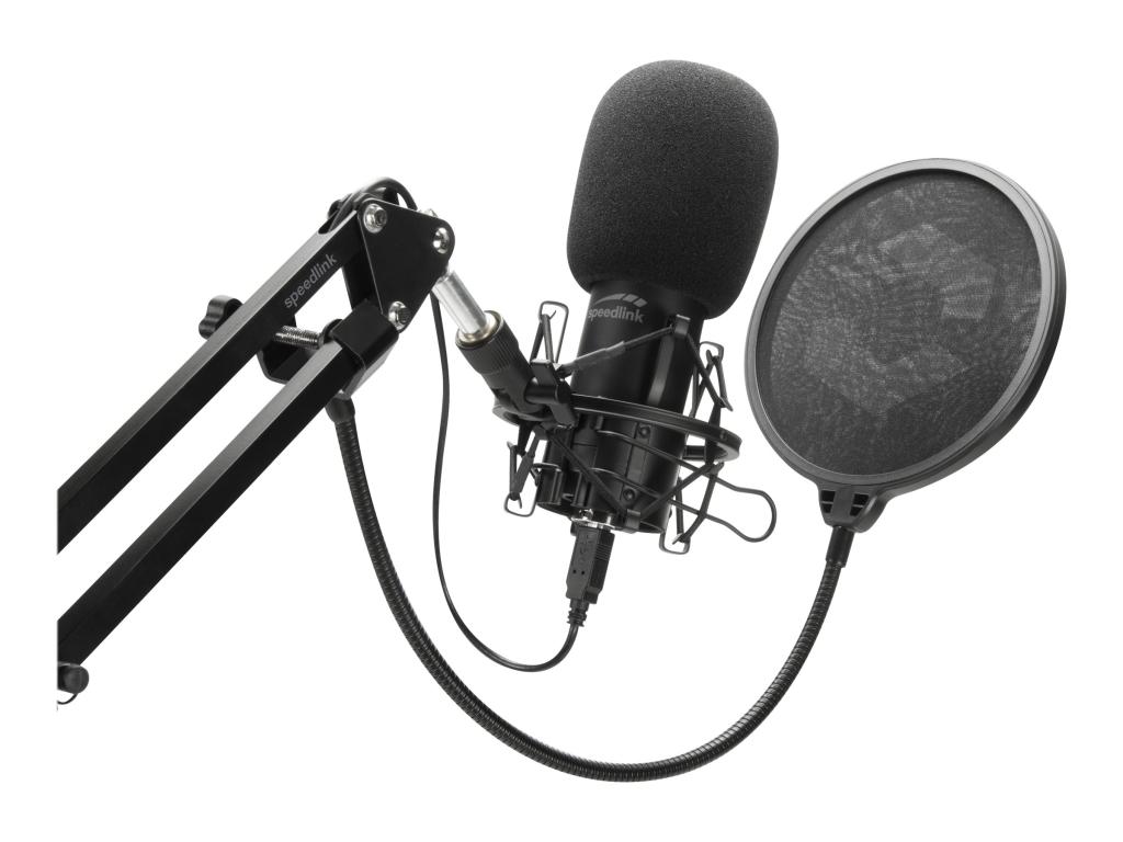 Image SPEED-LINK Volity Ready USB-Studiomikrofon Schwarz
