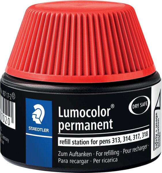 Image Nachfülltinte Lumocolor permanent, rot, Inhalt: 15 ml