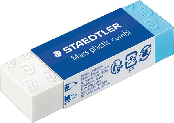 Image Mars Plastic Radierer combi weiß-blau