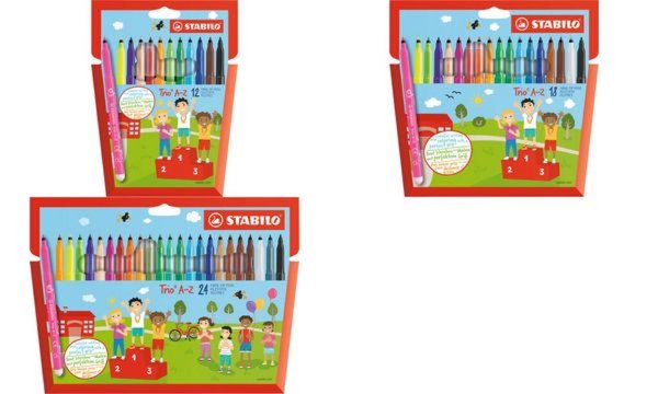 Image STABILO Fasermaler Trio A-Z, 24er K arton-Etui (5652146)