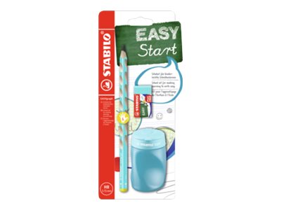 Image STABILO Schulset EASYgraph, für Linkshänder, blau Set bestehend aus Radierer, S