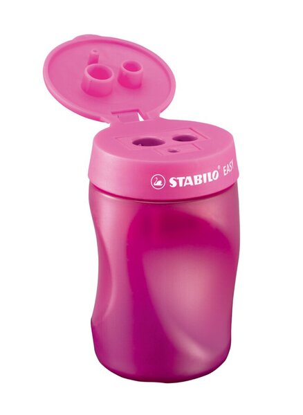 Image STABILO Spitzdose EASYsharpener, für Linkshänder, pink für 3 verschiedene Minen