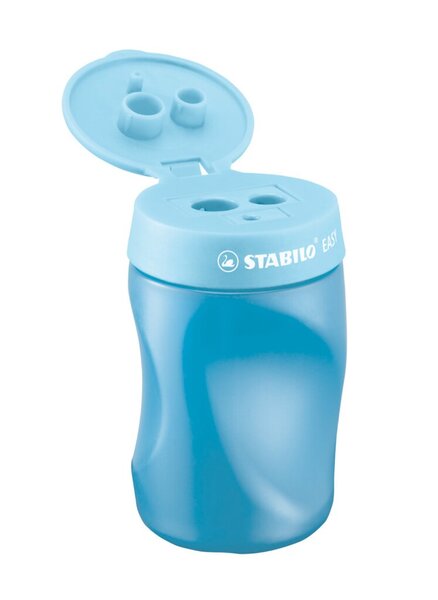 Image STABILO Spitzdose EASYsharpener, für Linkshänder, blau für 3 verschiedene Minen