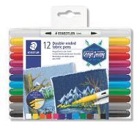 Image STAEDTLER Fasermaler D.spitze textil 12ST