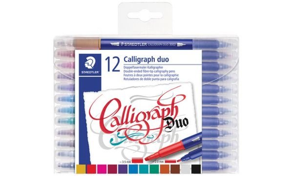 Image STAEDTLER Kalligraphie-Doppel-Fasermaler Calligraph duo