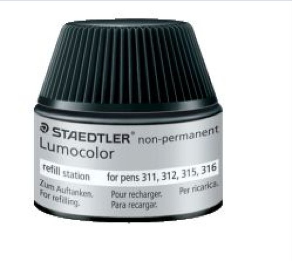 Image STAEDTLER Lumocolor Refill-Station non-permanent, schwarz Tankstelle zum einfac