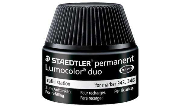 Image STAEDTLER Lumocolor Refill Station 488 48, schwarz Tankstelle zum einfachen und