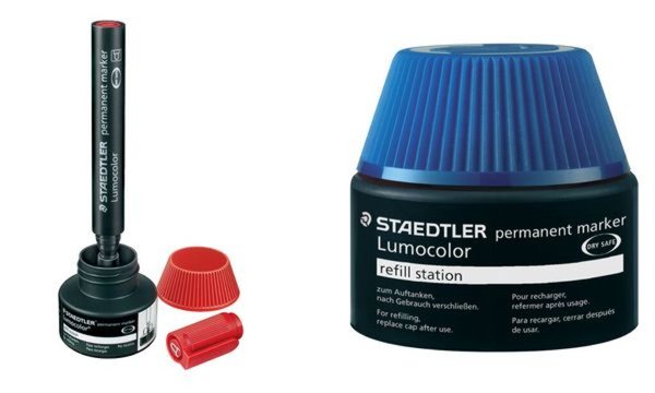 Image STAEDTLER Lumocolor Refill Station 488 50, schwarz Tankstelle zum einfachen und